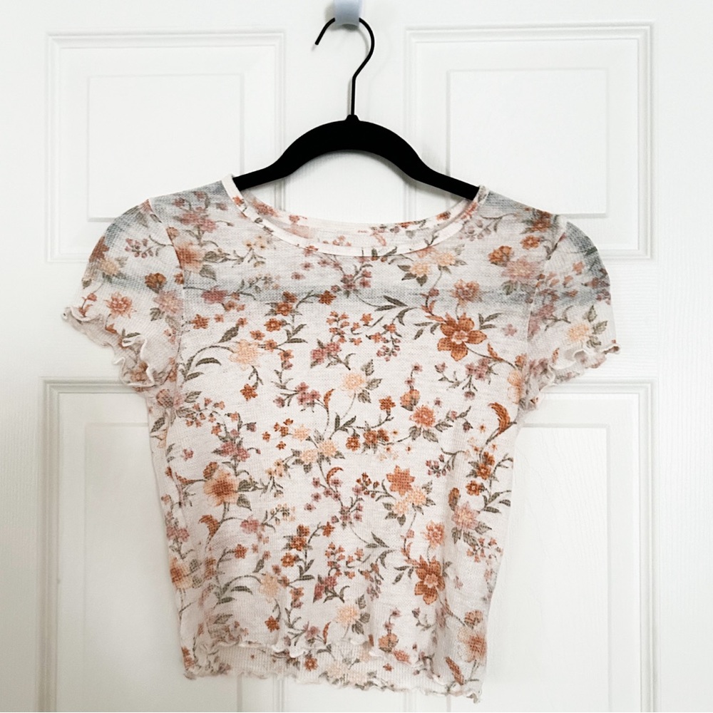 AE Floral Crop Top